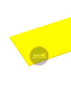 PLACA HIPS GALBEN NEON FLUORESCENT / 3 MM