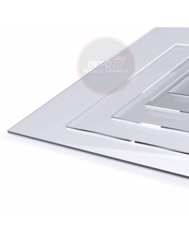 POLICARBONAT COMPACT TRANSPARENT 5 MM 2UV DIMENSIUNE 2050x6100 MM