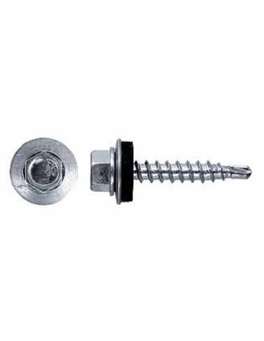 SURUB ZINCAT DE ACOPERIS SI SAIBA EPDM 5.5 X 63 MM / 100 BUC
