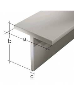 PROFIL T ALUMINIU 100X50X2 MM